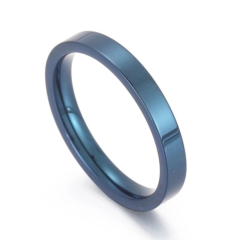 Fashion Round Stainless Steel 18K Gold Plated Rings