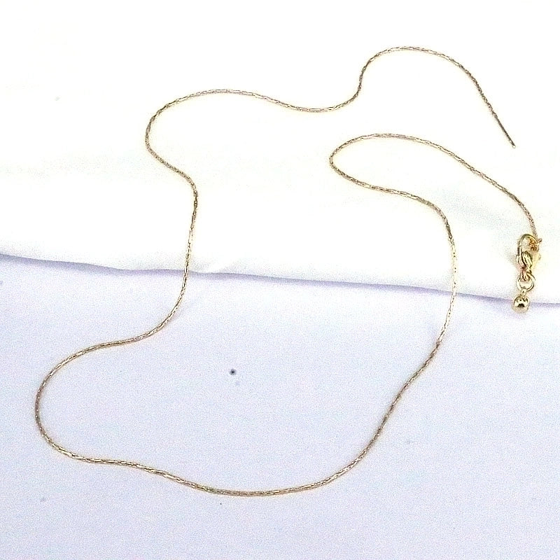 Minimalist Solid Color Copper Gold Plated Necklace In Bulk