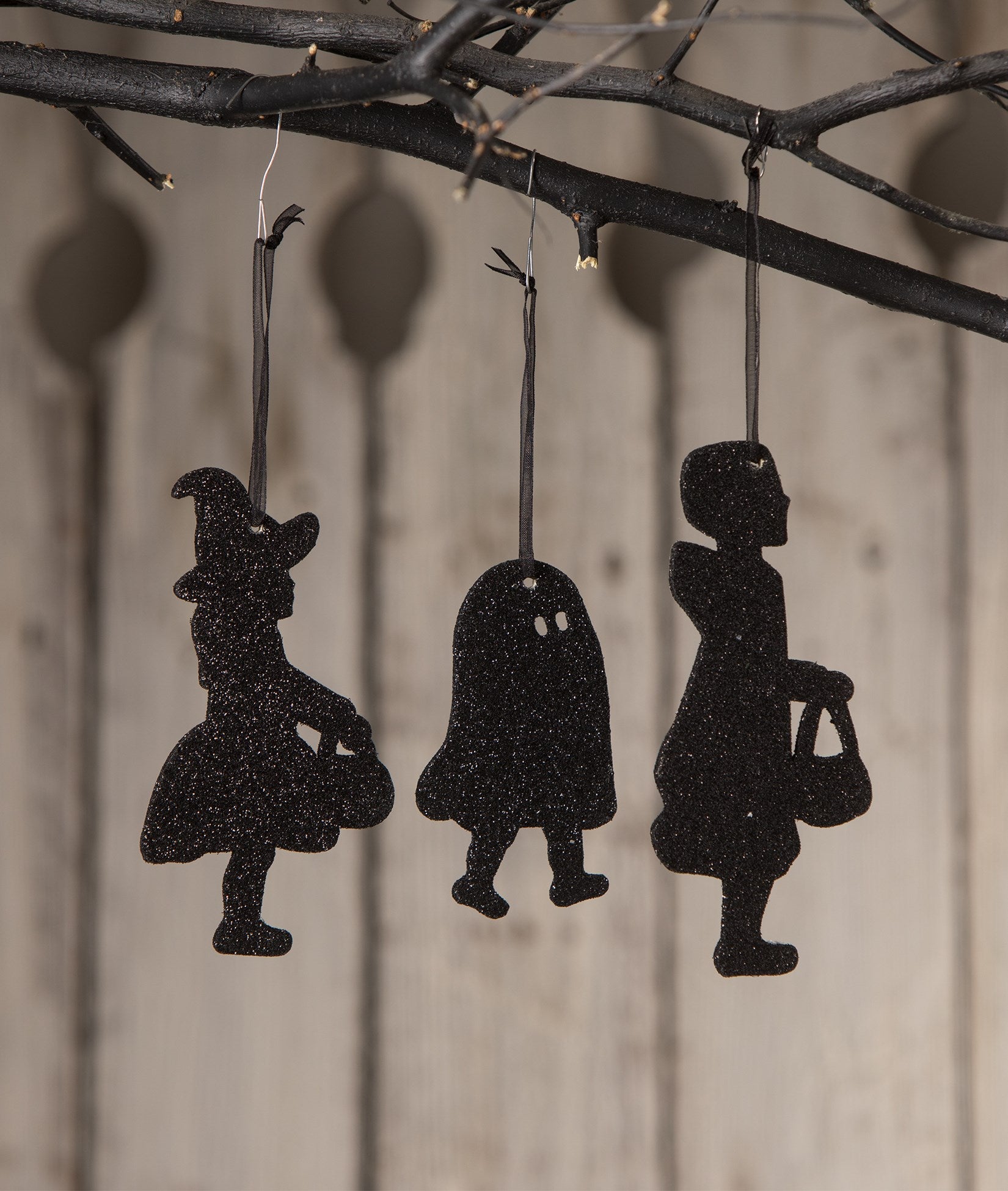 Trick-or-Treater Silhouette Ornaments