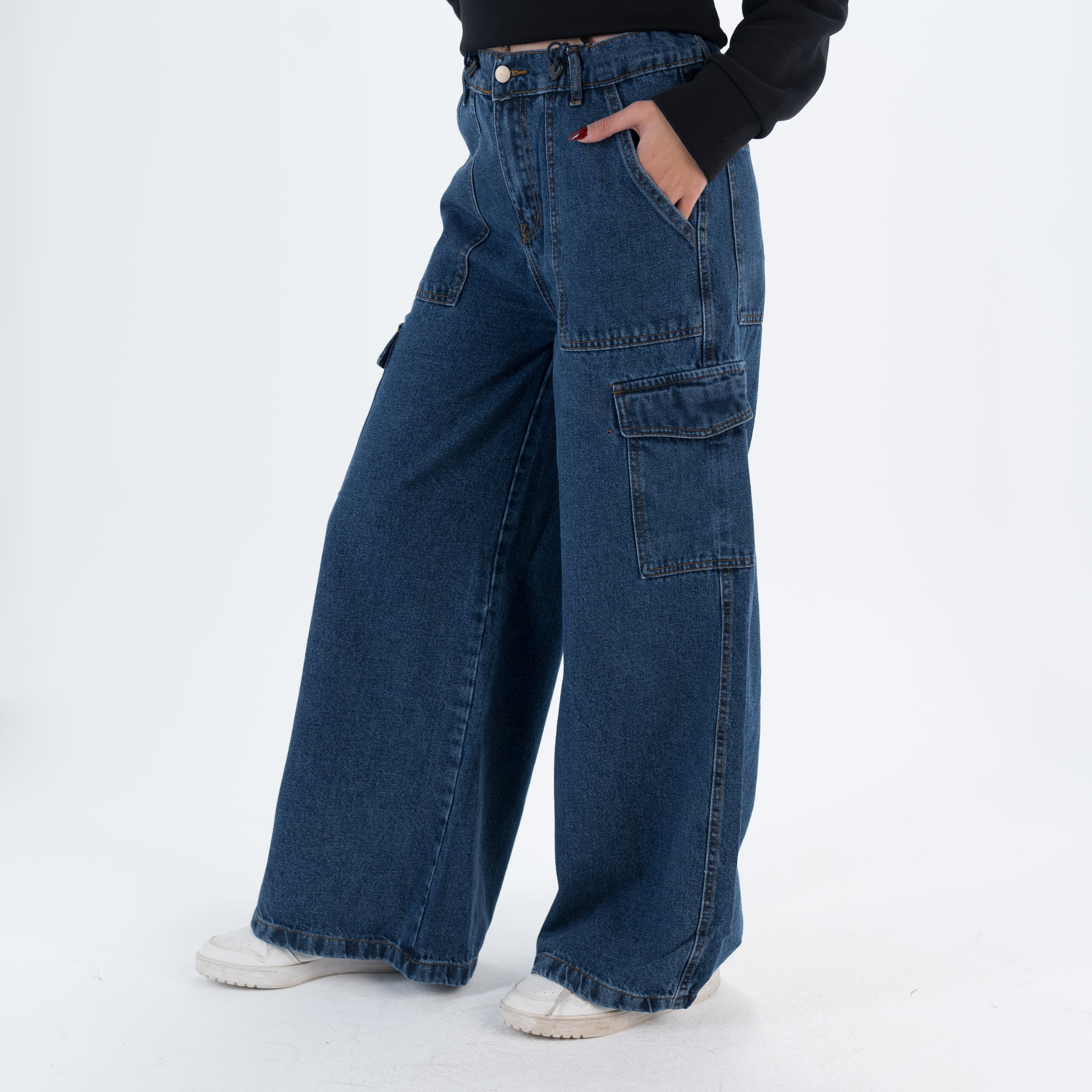 Women Wide Leg Denim Pants