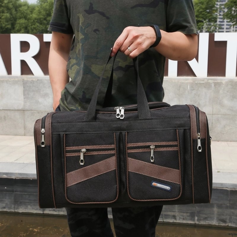 Foldable Large Capacity Portable Travel Bag Men's And Women's Long And Short Distance Travel Luggage Bag For Home Moving Bag