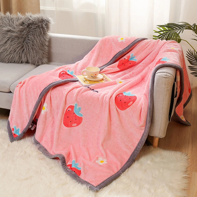Thickened Autumn And Winter Blanket Flannel Blanket Faleirong Gift Blanket Summer Air-conditioning Blanket Coral Fleece Sheets