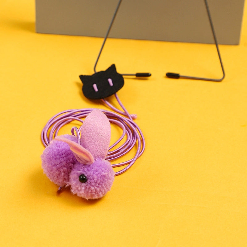 Cat Toy Hanging Door Pet Cat Felt Toy Retractable Catnip Hanging Cat Toy