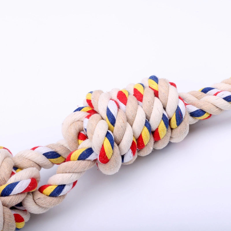 Explosive Spot Pet Supplies Dog Cotton Rope Toy Large Big Dog Molar Interactive Bite-resistant Tipping Rope Knot