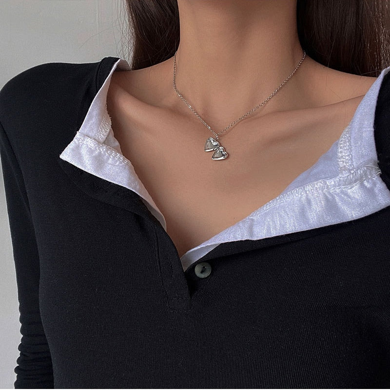 Silver Heart Locket Necklace