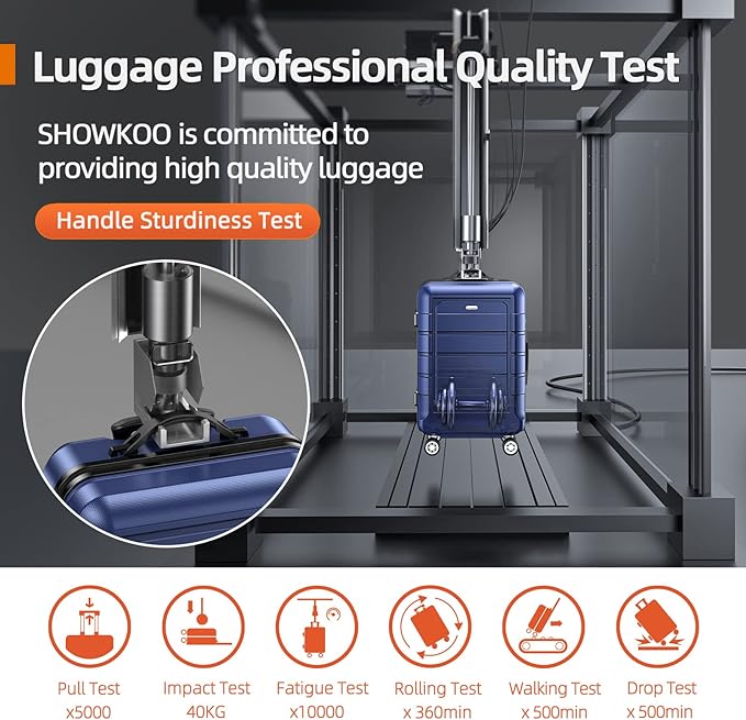 SHOWKOO Luggage PC+ABS Durable Expandable Hard Luggage with Dual Spinner Wheels TSA Lock