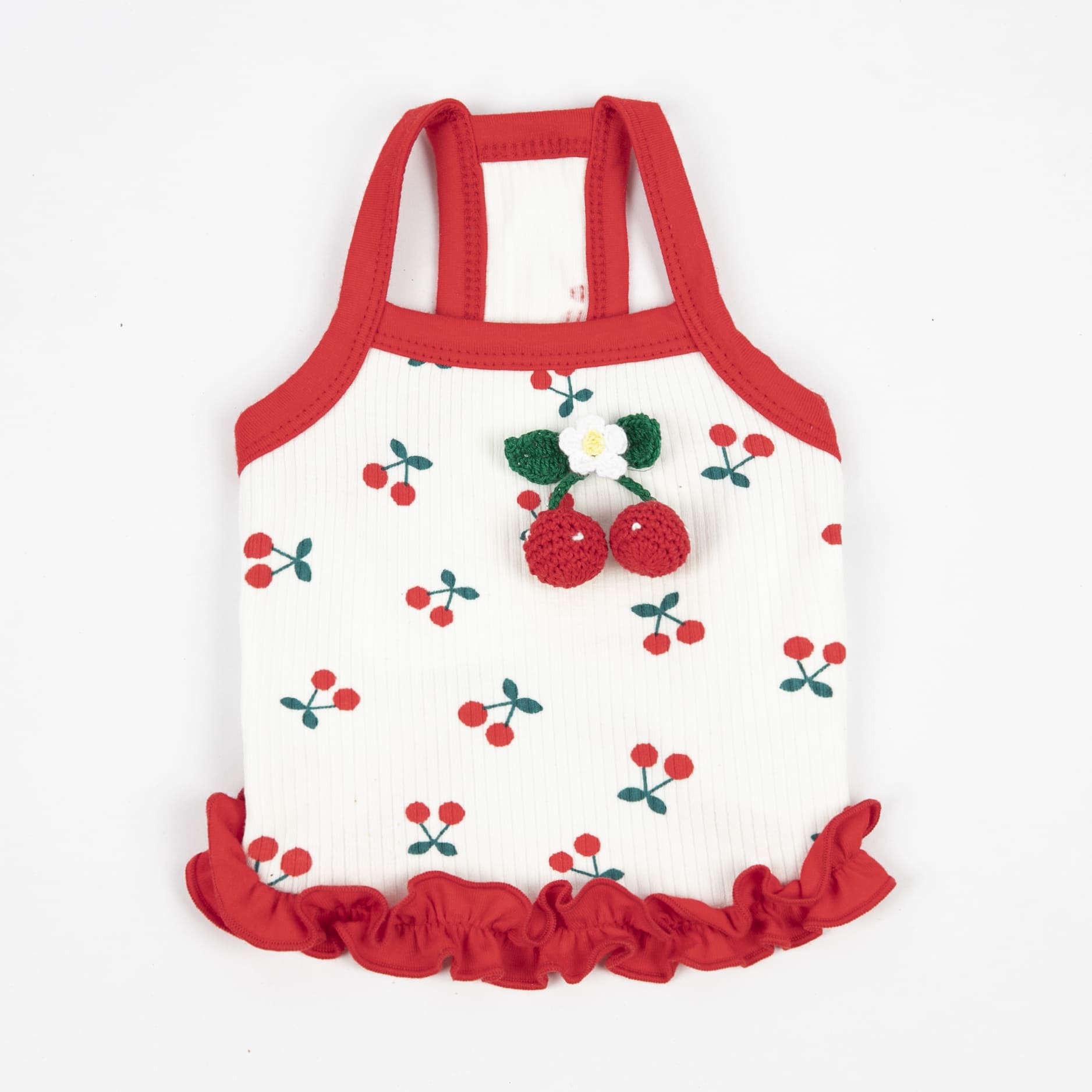 Sweet Cherry Decor Short Dog Cat Vest