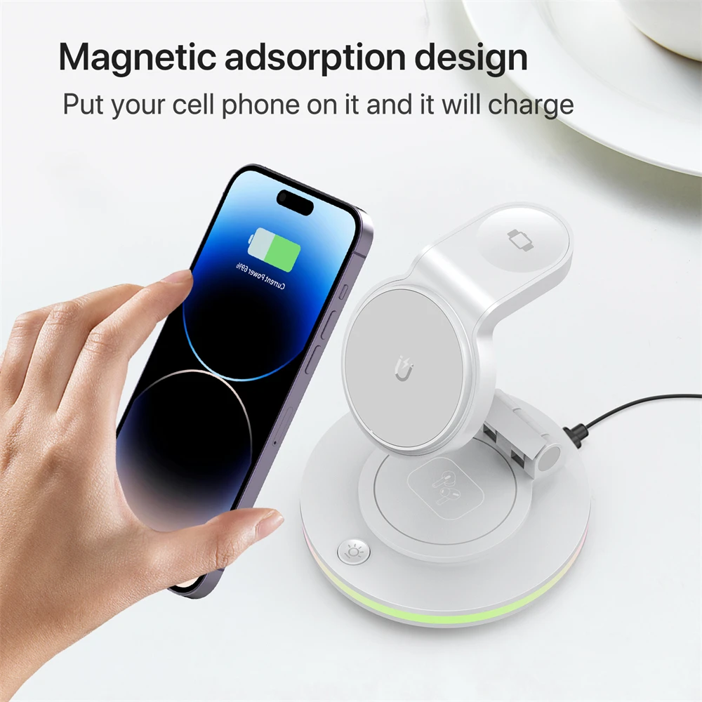 Top Selling Products 2024 Type C  Portable Phone Charging Bulk Flexible 15Watts  Charger Multiples Devices