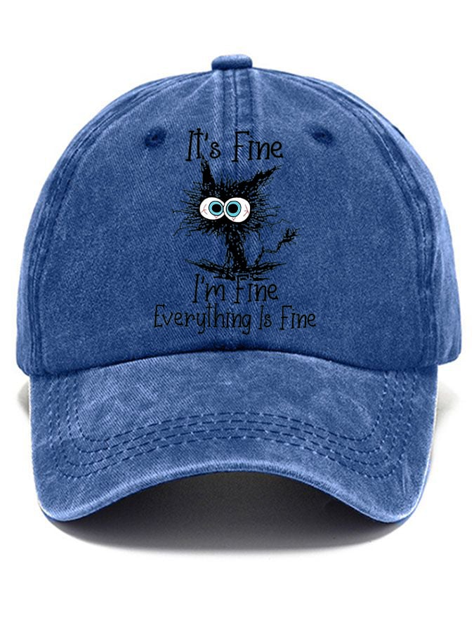 Funny Black Cat Hat