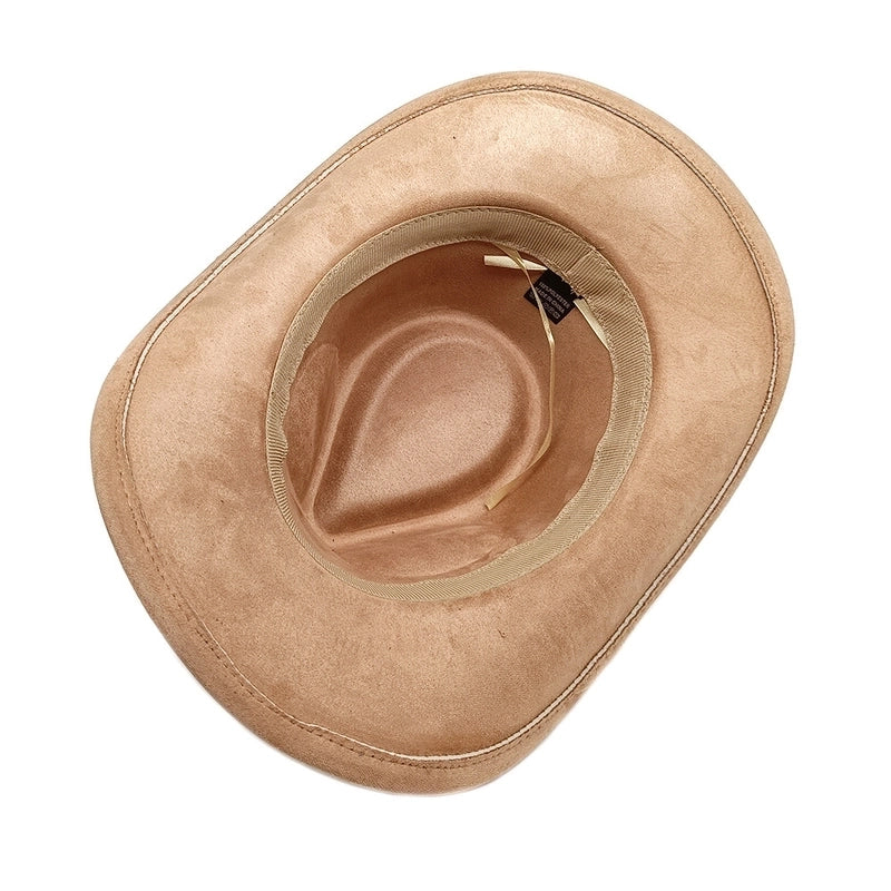 Women's Classic Style Solid Color Flat Eaves Fedora Hat