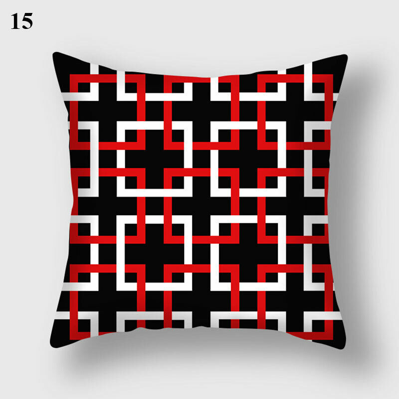 18 Cushion Cover Pillow Case Home Sofa Decor Pillowslip Waist Pillow Cover Soft