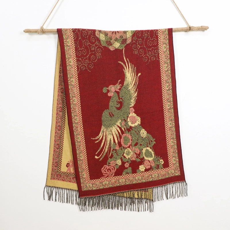 New Arrival Of Autumn And Winter Scarf Plus-Sized Thick Warm Winter Shawl Office Airport Cover Blanket Ethnic Style Shawl