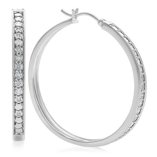 Moments Charm Double Hoop Earrings