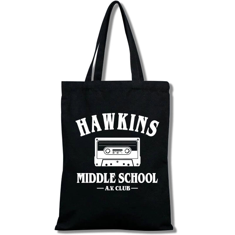 Women's Medium Canvas Letter Vintage Style Classic Style Square Open Shoulder Bag