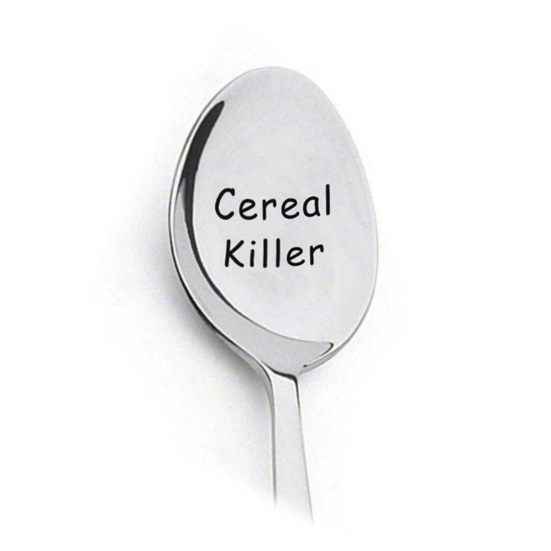 Fashion Letter Stainless Steel Spoon