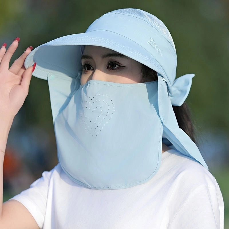 Women's Minimalist Solid Color Big Eaves Sun Hat
