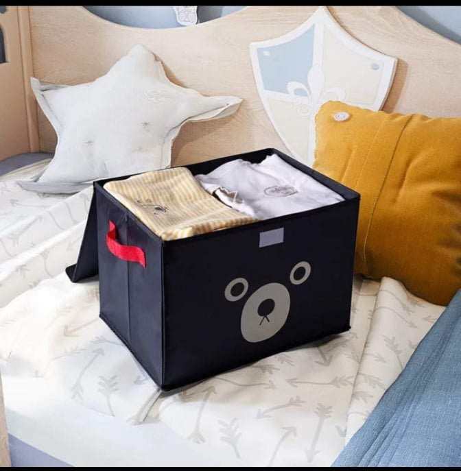 Foldable Panda Storage Box. Cute Panda Cartoon Storage Box