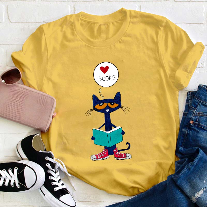 Love Books Teacher T-Shirt