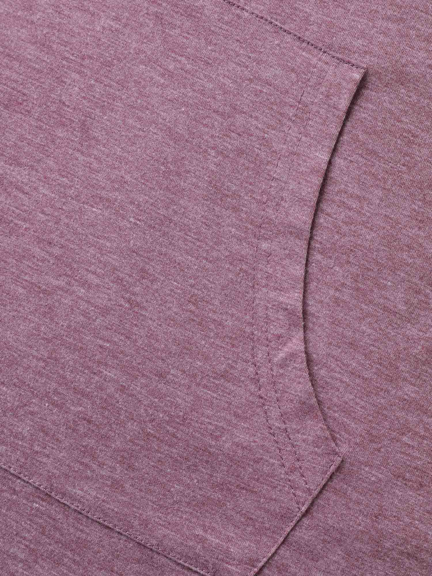 Hooded Pockets Ties Plain T-Shirt