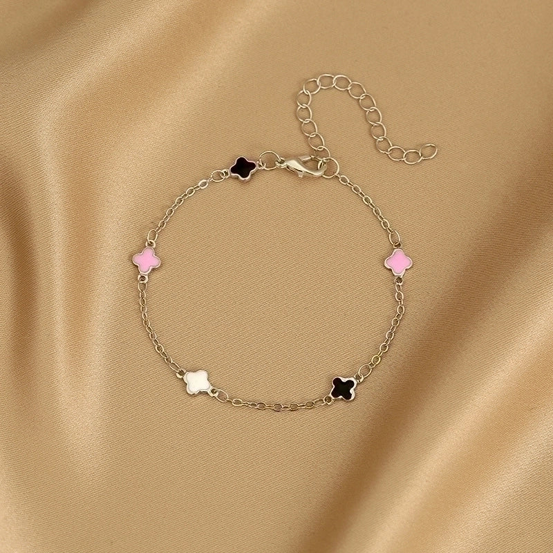 Fashion Heart Shape Butterfly Alloy Inlay Artificial Pearls Rhinestones Women's Bracelets 1 Piece