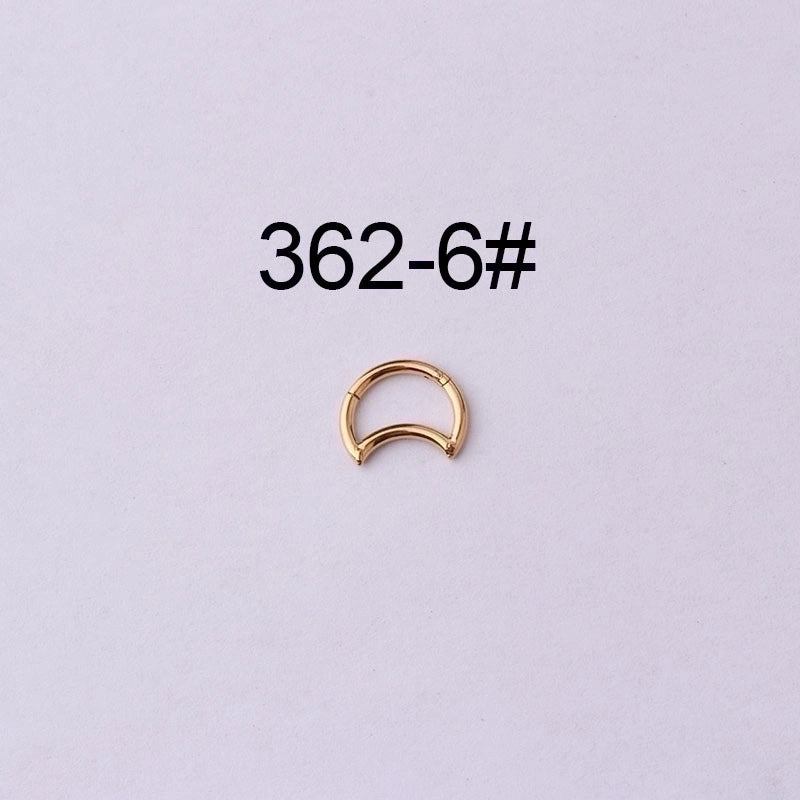 Nose Rings & Studs Fashion Water Droplets 316L Stainless Steel  Plating