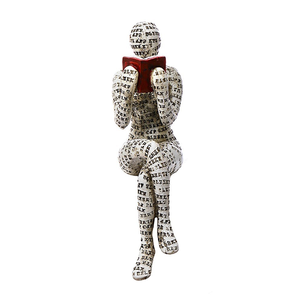 📚Nordic Modern Reading Woman Statue