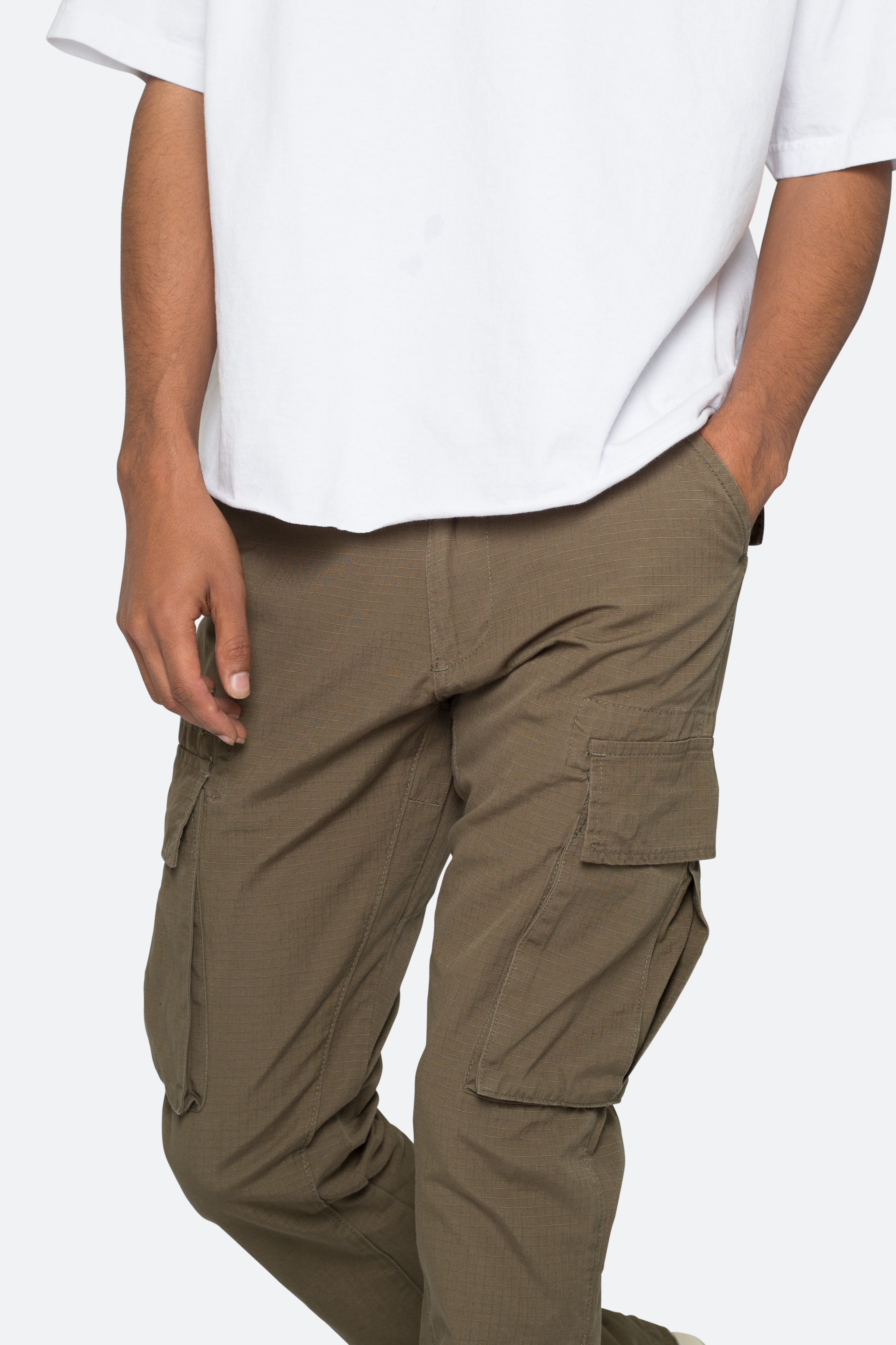 Bootcut Cargo Pants - Olive