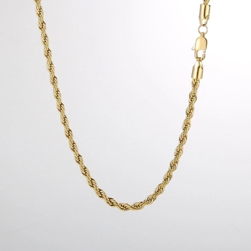 Titanium Steel 18K Gold Plated Minimalist Geometric Necklace