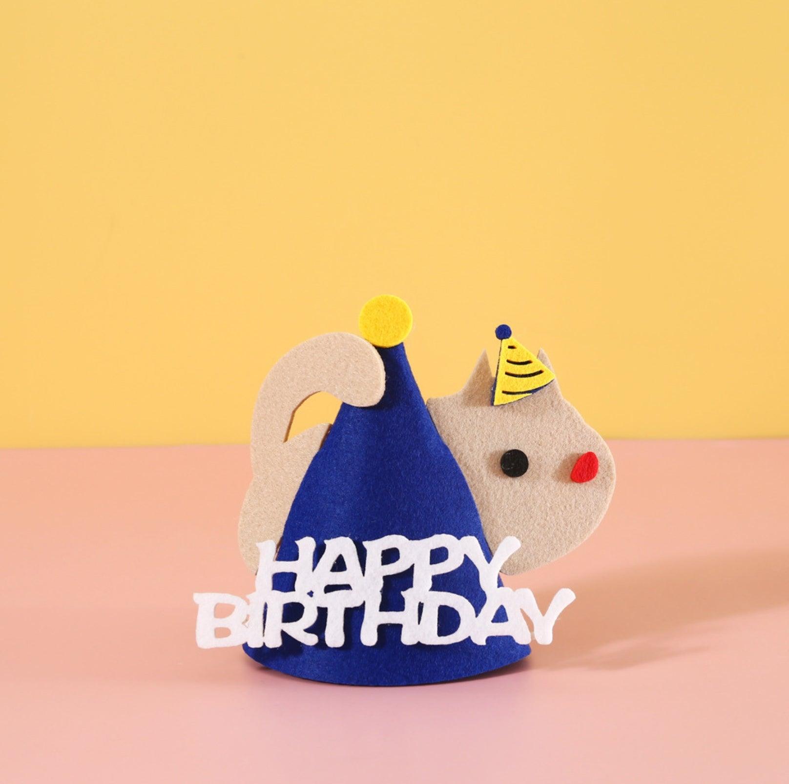 Animal Paw-ty Gear: Adorable Birthday Hat for Pets