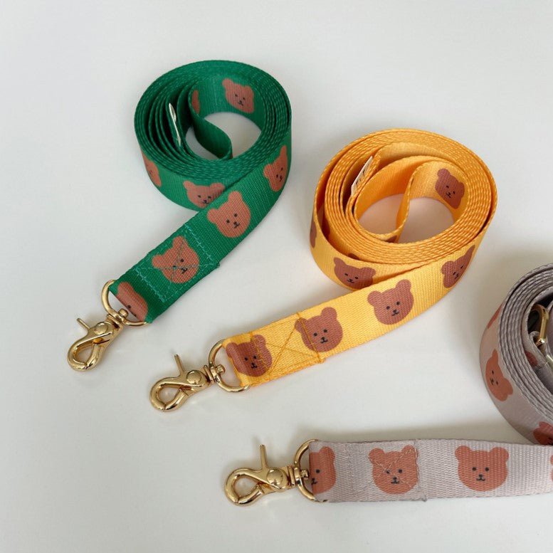 Little Bear Printed Dog Collar&Leash Set