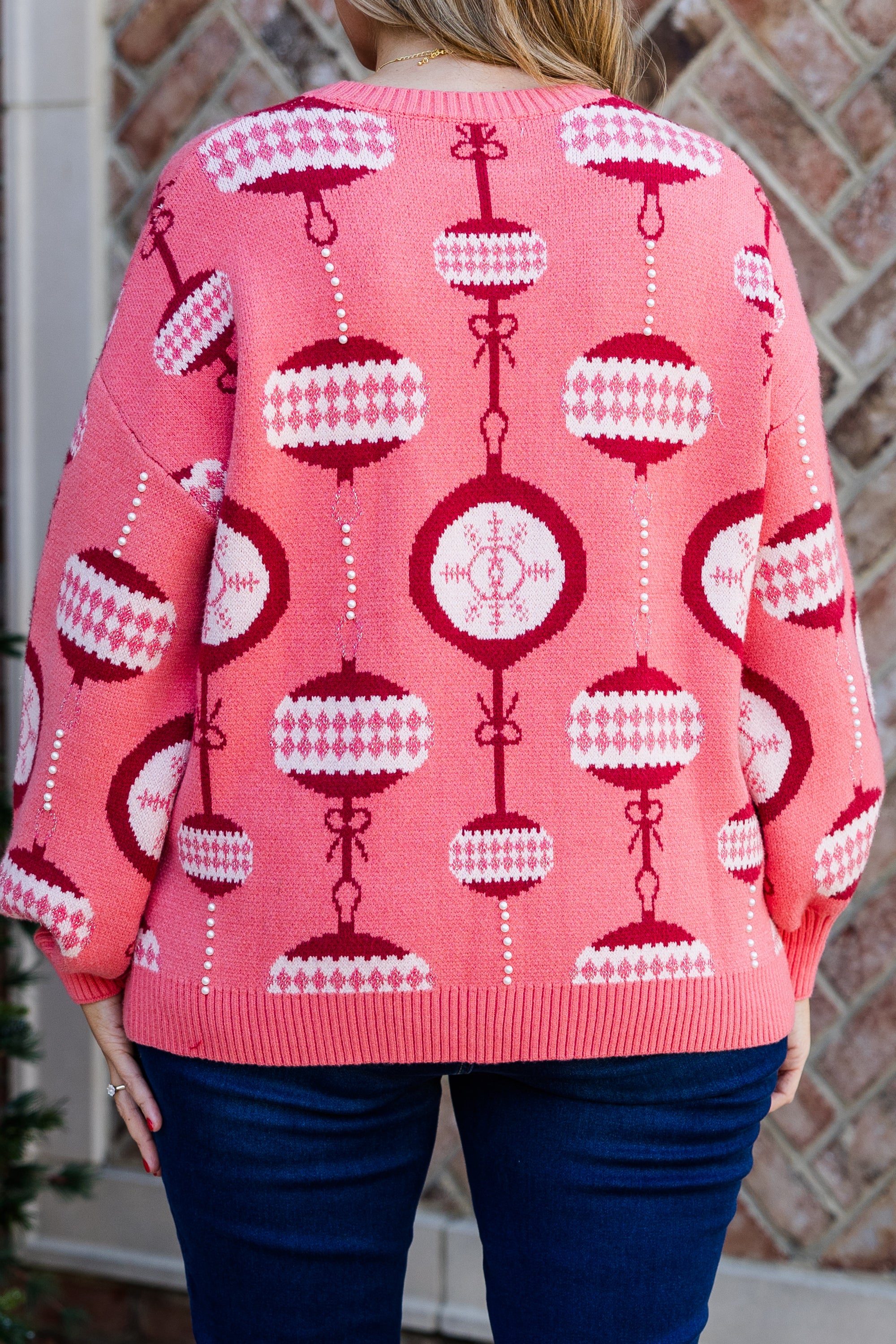 My Christmas Ornament Sweater. Pink