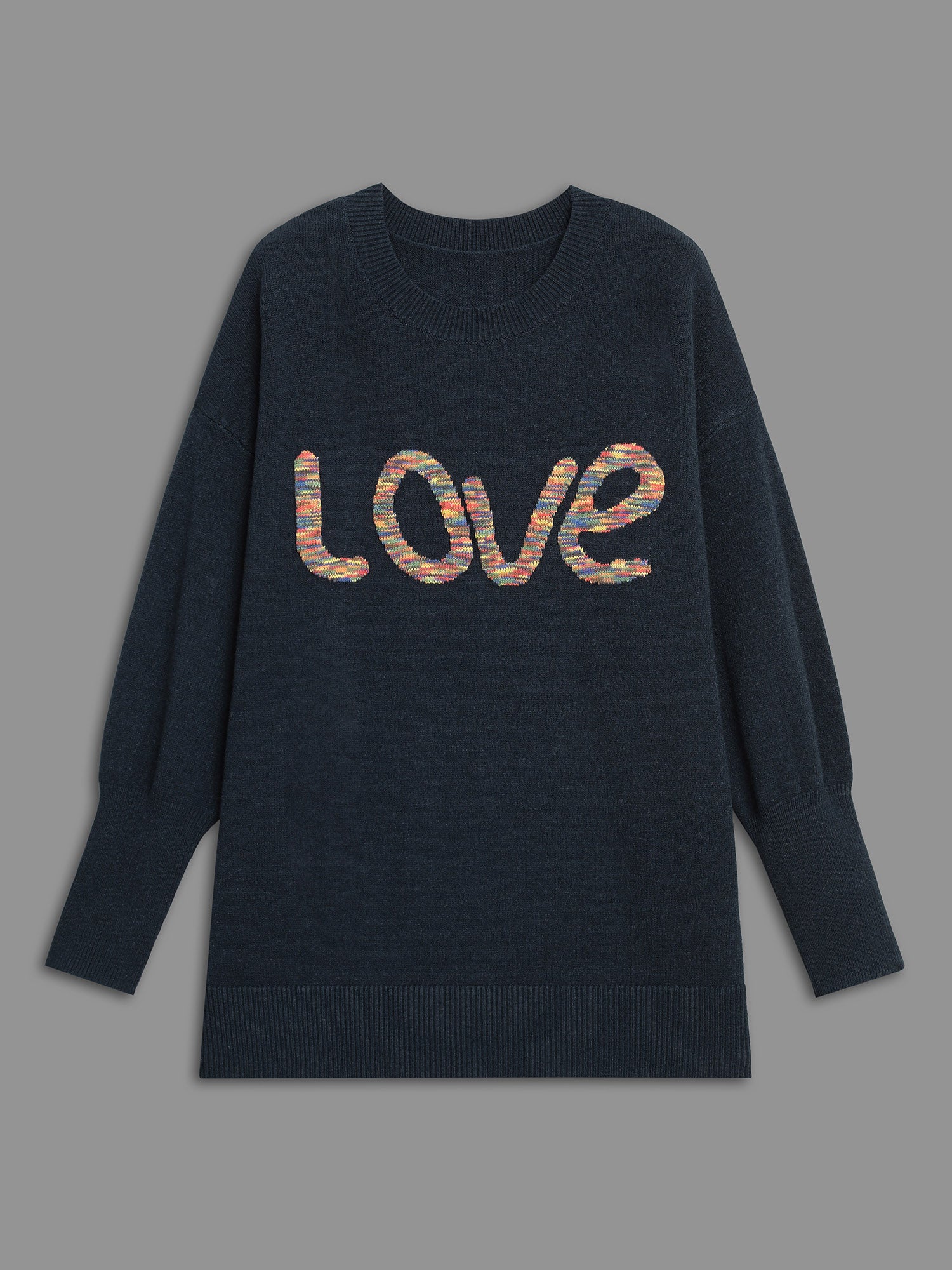 Supersoft Essentials Love Pattern Heather Pullover