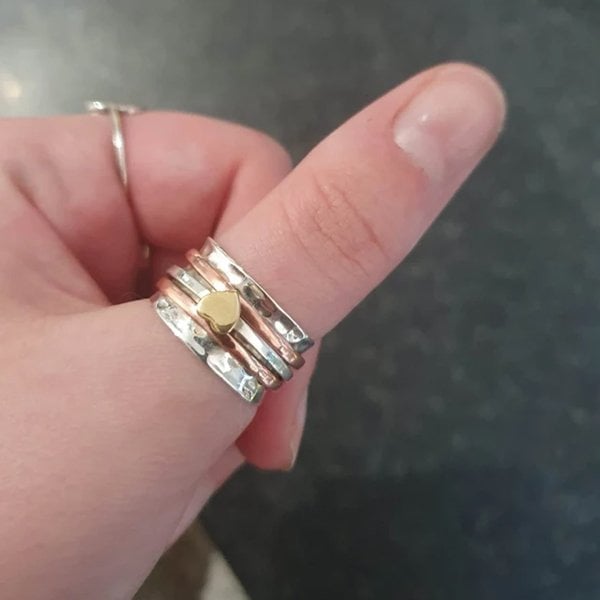 🔥   Buy 1 Get 1 Free 🎁 Self Love Spinner Heart Ring💖