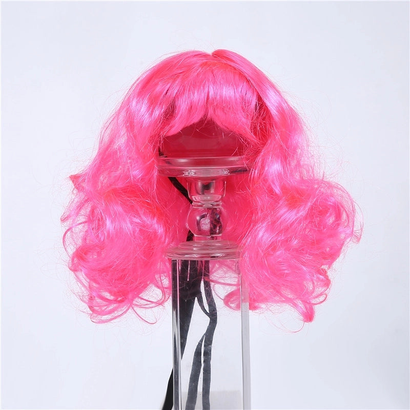 Minimalist Polyester Solid Color Pet Wig