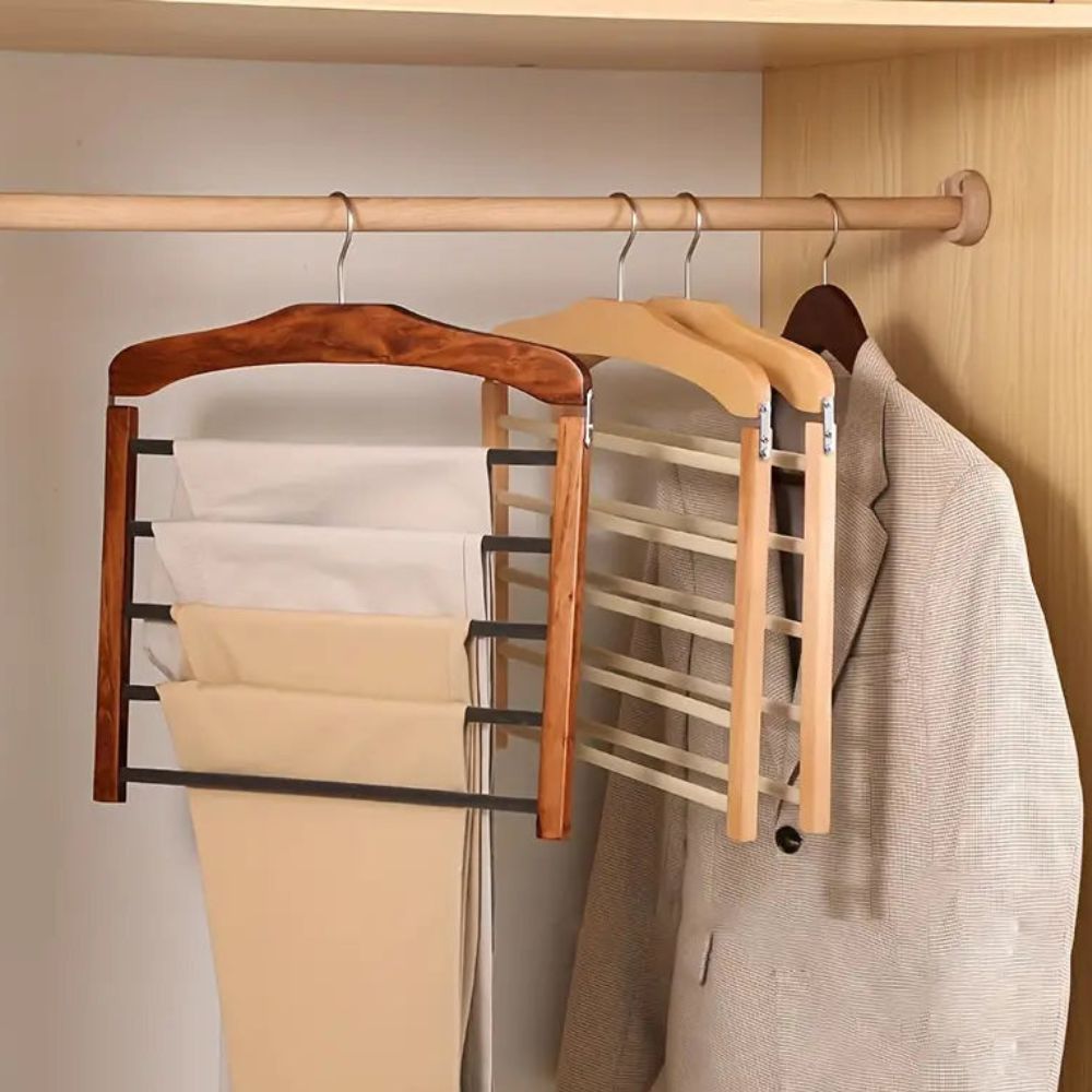 Elegant Wood Multi-Tier Hanger