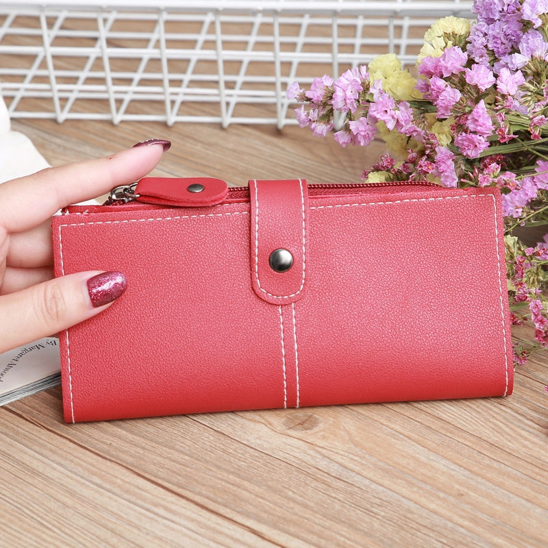 Women's Multi-function Zipper Multi-card Position Buckle Zipper Wallet