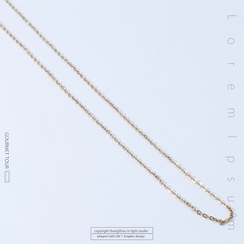 Titanium Steel Minimalist Plating Solid Color Necklace