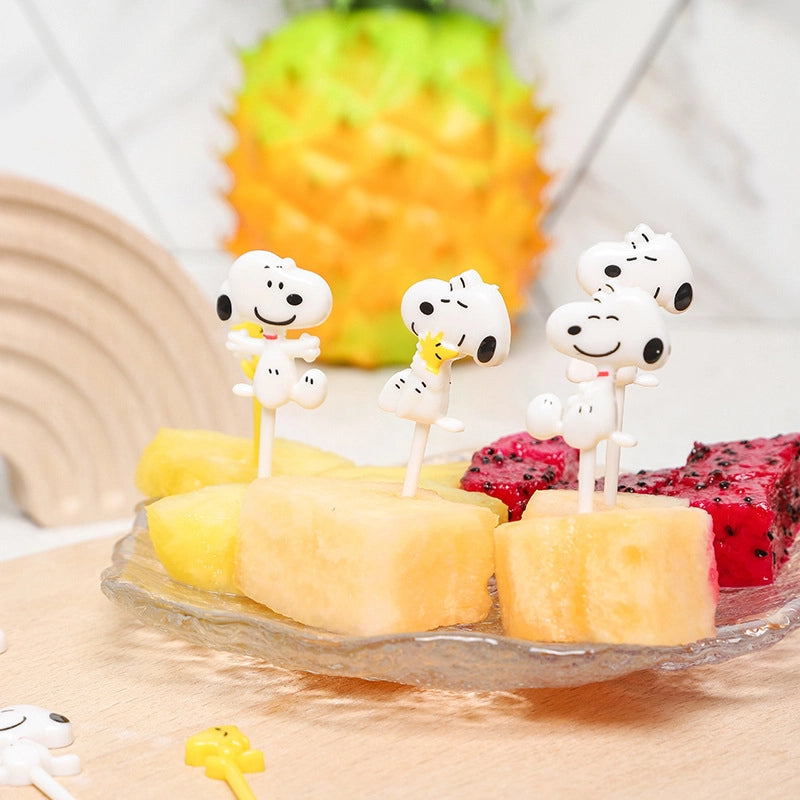 New Cartoon Fruit Fork  Mini Fruit Sign Hot Children Fruit Fork