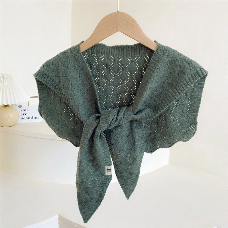 Warm Shawl Women Wear Shirts For Autumn And Winterwoolen Yarn Net Red Knitted Shawl Scarf