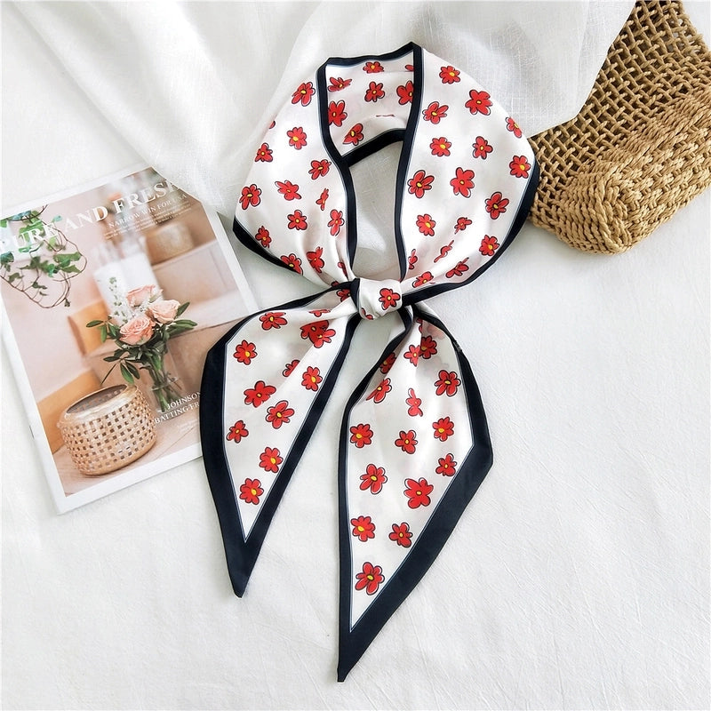 Fashion Printing Long Silk Scarf