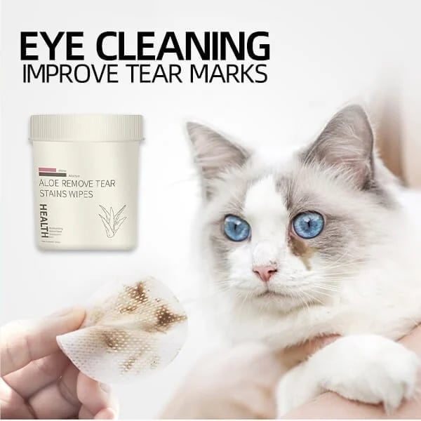 🔥Pet Tear Stain Wipes & A good companion for pets