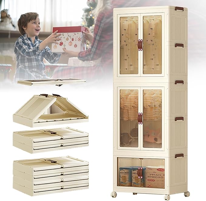 Foldable Kids Wardrobe . Baby Clothes Cabinet