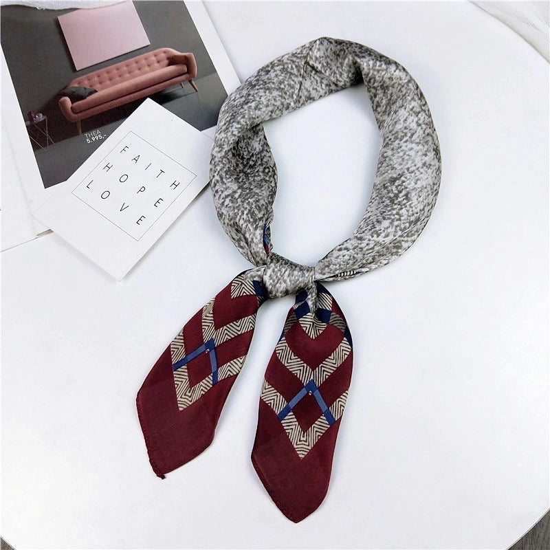 Alloy Scarf (1 Scallop Floral Blue)