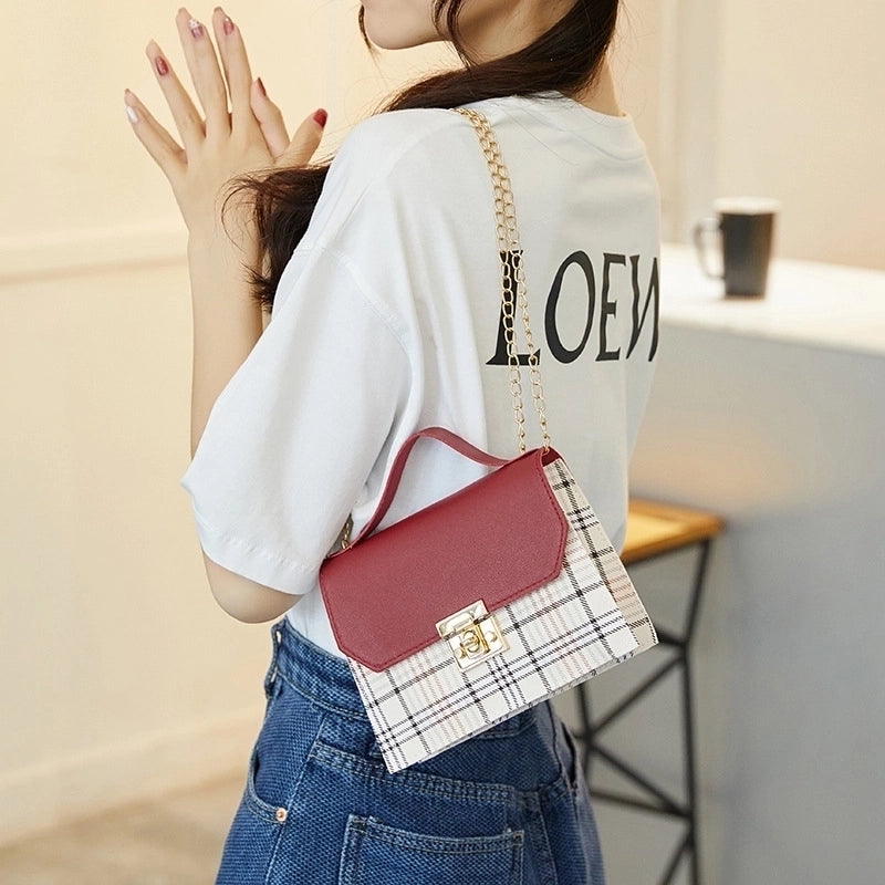 Small Pu Leather Square Bag Shoulder Bag
