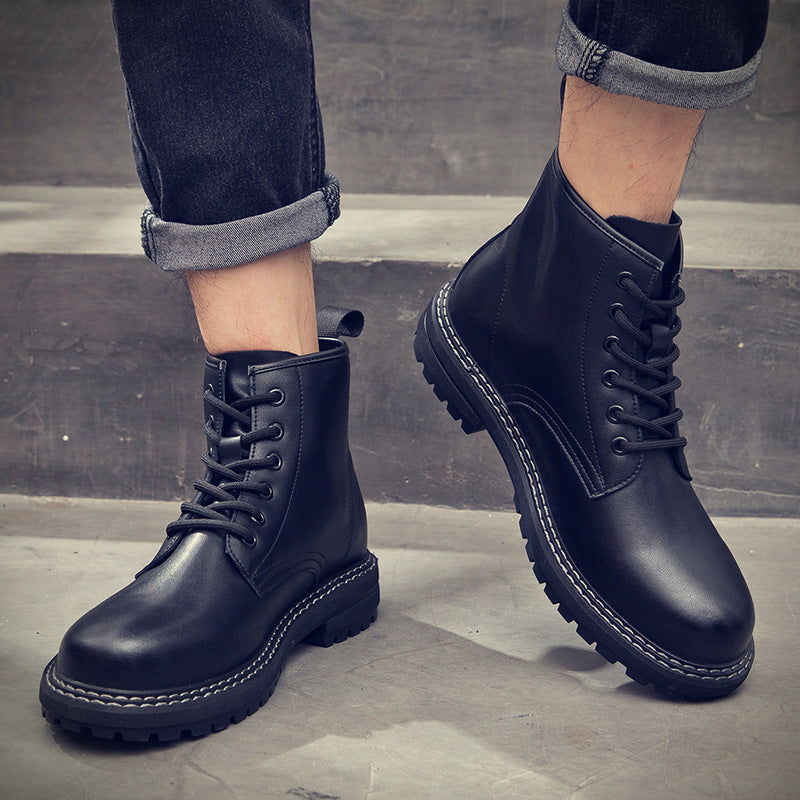 Men's Leather Fashion Martin Boots (In Stock)