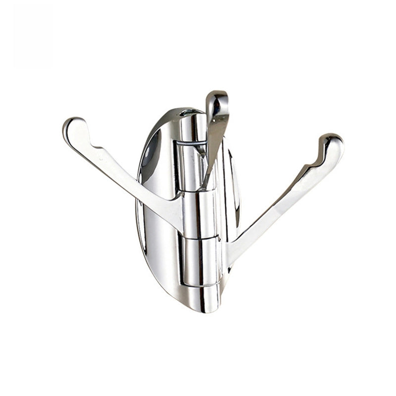 Hotel Bathroom Activity Clothes Hook Toilet Single Hook Door Hook Coat Hook 180 Degrees Rotating Three Hooks