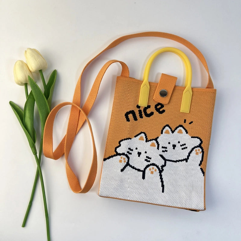 Women's Polyester Color Block Vintage Style Classic Style Square Magnetic Buckle Shoulder Bag