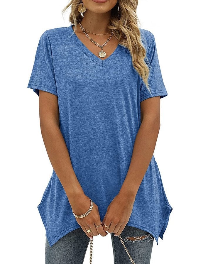 Women's V-Neck Short Sleeve T-Shirt