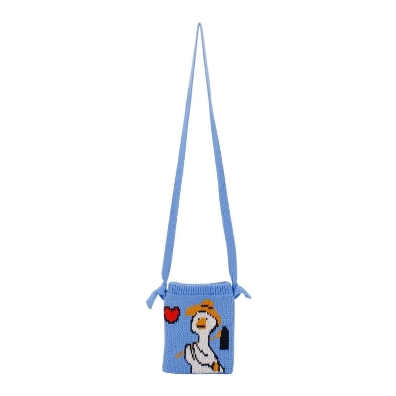 Women's Mini Polyester Animal Streetwear Open Crossbody Bag