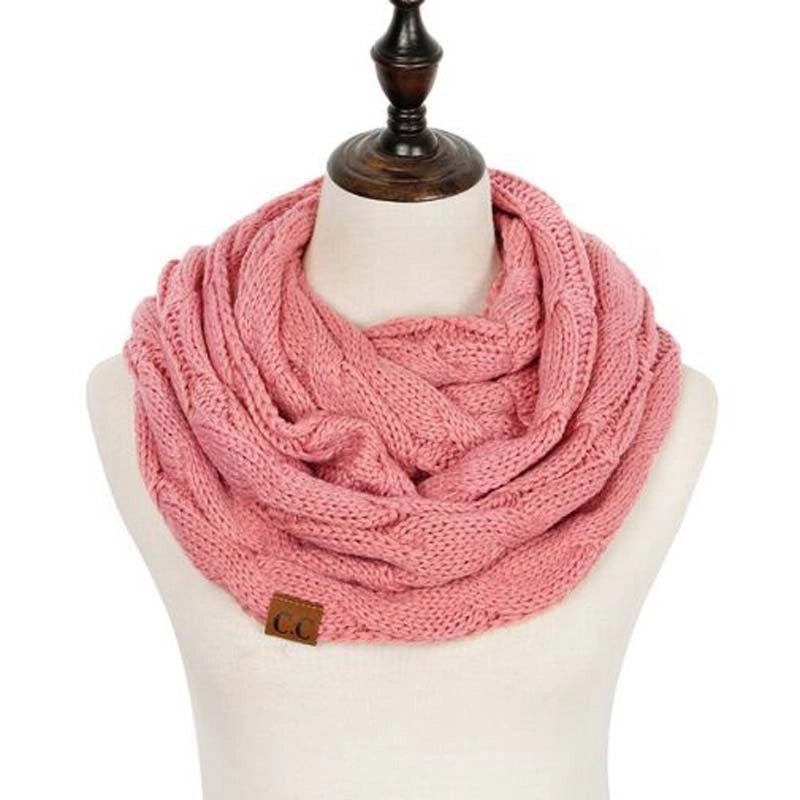 Women's Streetwear Solid Color Knit Scarf